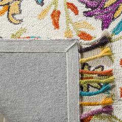 ASPEN, IVORY / PURPLE, 2' X 3', Area Rug