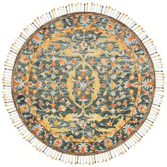 ASPEN, OLIVE / RUST, 7' X 7' Round, Area Rug