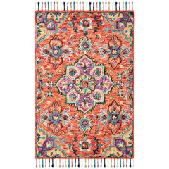 ASPEN, RED / GOLD, 2'-3" X 5', Area Rug