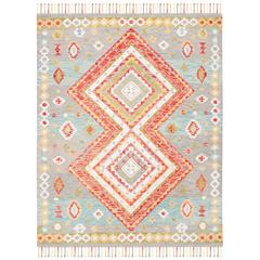 ASPEN, GREY / RED, 8' X 10', Area Rug