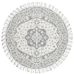 ASPEN, GREY / LIGHT GREY, 7' X 7' Round, Area Rug