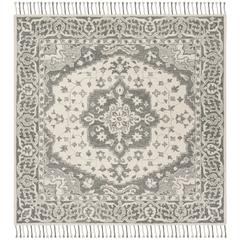 ASPEN, GREY / LIGHT GREY, 7' X 7' Square, Area Rug