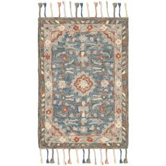 ASPEN, BLUE / RUST, 2' X 3', Area Rug, APN123A-2
