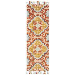 ASPEN, BEIGE / RUST, 2'-3" X 7', Area Rug