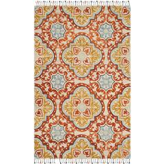 ASPEN, BEIGE / RUST, 5' X 8', Area Rug