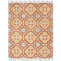 ASPEN, BEIGE / RUST, 8' X 10', Area Rug