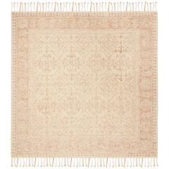 ASPEN, IVORY / BLUSH, 7' X 7' Square, Area Rug