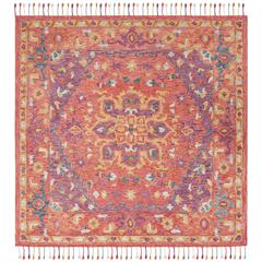 ASPEN, PINK / VIOLET, 7' X 7' Square, Area Rug