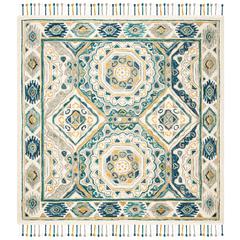 ASPEN, IVORY / CHARCOAL, 7' X 7' Square, Area Rug