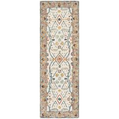 ASPEN, IVORY / BLUE, 2'-3" X 11', Area Rug, APN308A-211