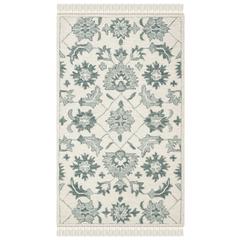 ASPEN, GREEN / GREY, 3' X 5', Area Rug