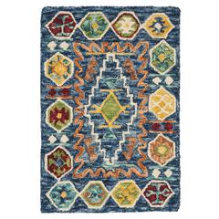 ASPEN, NAVY / GOLD, 2' X 3', Area Rug