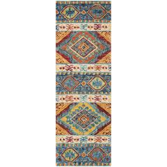 ASPEN, NAVY / IVORY, 2'-3" X 11', Area Rug
