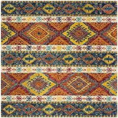 ASPEN, NAVY / IVORY, 7' X 7' Square, Area Rug