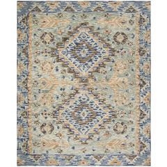 ASPEN, BLUE / BEIGE, 8' X 10', Area Rug