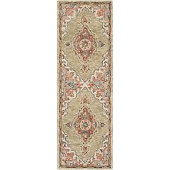 ASPEN, SAGE / BROWN, 2'-3" X 7', Area Rug