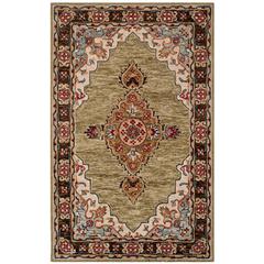 ASPEN, SAGE / BROWN, 5' X 8', Area Rug