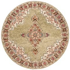 ASPEN, SAGE / BROWN, 7' X 7' Round, Area Rug