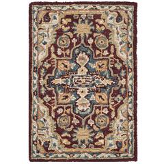 ASPEN, RED / BLUE, 2' X 3', Area Rug, APN507A-2