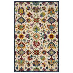 ASPEN, IVORY / BLUE, 5' X 8', Area Rug, APN509A-5