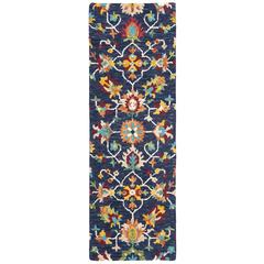 ASPEN, NAVY / RED, 2'-3" X 7', Area Rug