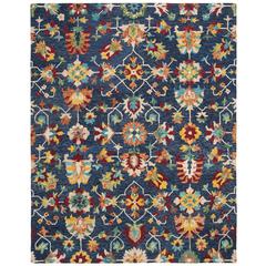 ASPEN, NAVY / RED, 8' X 10', Area Rug