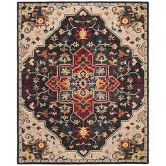 ASPEN, CHARCOAL / CREAM, 8' X 10', Area Rug
