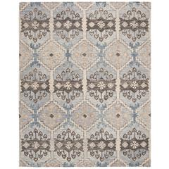 ASPEN, LIGHT BLUE / CREAM, 8' X 10', Area Rug