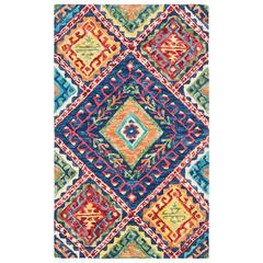 ASPEN, BLUE / MULTI, 2' X 3', Area Rug