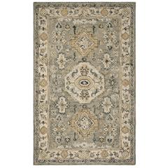 ASPEN, MOSS / IVORY, 5' X 8', Area Rug