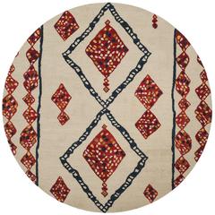ASPEN, IVORY / MULTI, 7' X 7' Round, Area Rug, APN702A-7R
