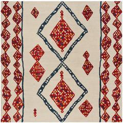 ASPEN, IVORY / MULTI, 7' X 7' Square, Area Rug, APN702A-7SQ