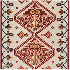 ASPEN, IVORY / MULTI, 7' X 7' Square, Area Rug, APN703A-7SQ