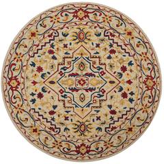 ASPEN, IVORY / MULTI, 7' X 7' Round, Area Rug, APN705A-7R