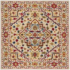 ASPEN, IVORY / MULTI, 7' X 7' Square, Area Rug, APN705A-7SQ