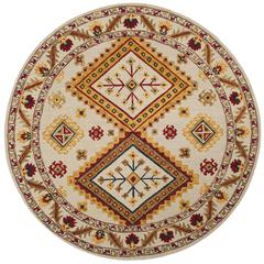 ASPEN, IVORY / MULTI, 7' X 7' Round, Area Rug, APN706A-7R
