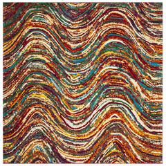 ARUBA, MULTI, 6'-7" X 6'-7" Square, Area Rug, ARB502M-7SQ