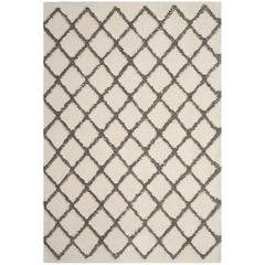ADRIANA SHAG, CREAM / GREY, 2'-3" X 8', Area Rug