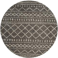 ARIZONA SHAG, BROWN / IVORY, 6'-7" X 6'-7" Round, Area Rug, ASG741B-7R