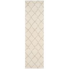 ARIZONA SHAG, IVORY / BEIGE, 2'-3" X 8', Area Rug, ASG742A-28