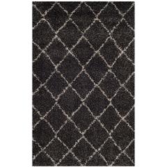 ARIZONA SHAG, ANTHRACITE / BEIGE, 3' X 5', Area Rug
