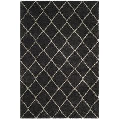 ARIZONA SHAG, ANTHRACITE / BEIGE, 5'-1" X 7'-6", Area Rug
