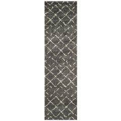 ARIZONA SHAG, BROWN / IVORY, 2'-3" X 8', Area Rug, ASG743B-28