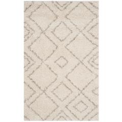 ARIZONA SHAG, IVORY / BEIGE, 3' X 5', Area Rug, ASG744A-3