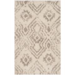 ARIZONA SHAG, IVORY / GREY, 3' X 5', Area Rug, ASG746G-3