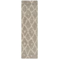 ARIZONA SHAG, GREY / IVORY, 2'-3" X 8', Area Rug, ASG747D-28