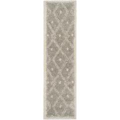 ARIZONA SHAG, GREY / IVORY, 2'-3" X 8', Area Rug, ASG748D-28