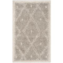 ARIZONA SHAG, GREY / IVORY, 3' X 5', Area Rug, ASG748D-3