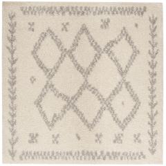 ARIZONA SHAG, IVORY / GREY, 6'-7" X 6'-7" Square, Area Rug, ASG749G-7SQ