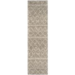 ARIZONA SHAG, GREY / IVORY, 2'-3" X 8', Area Rug, ASG750D-28